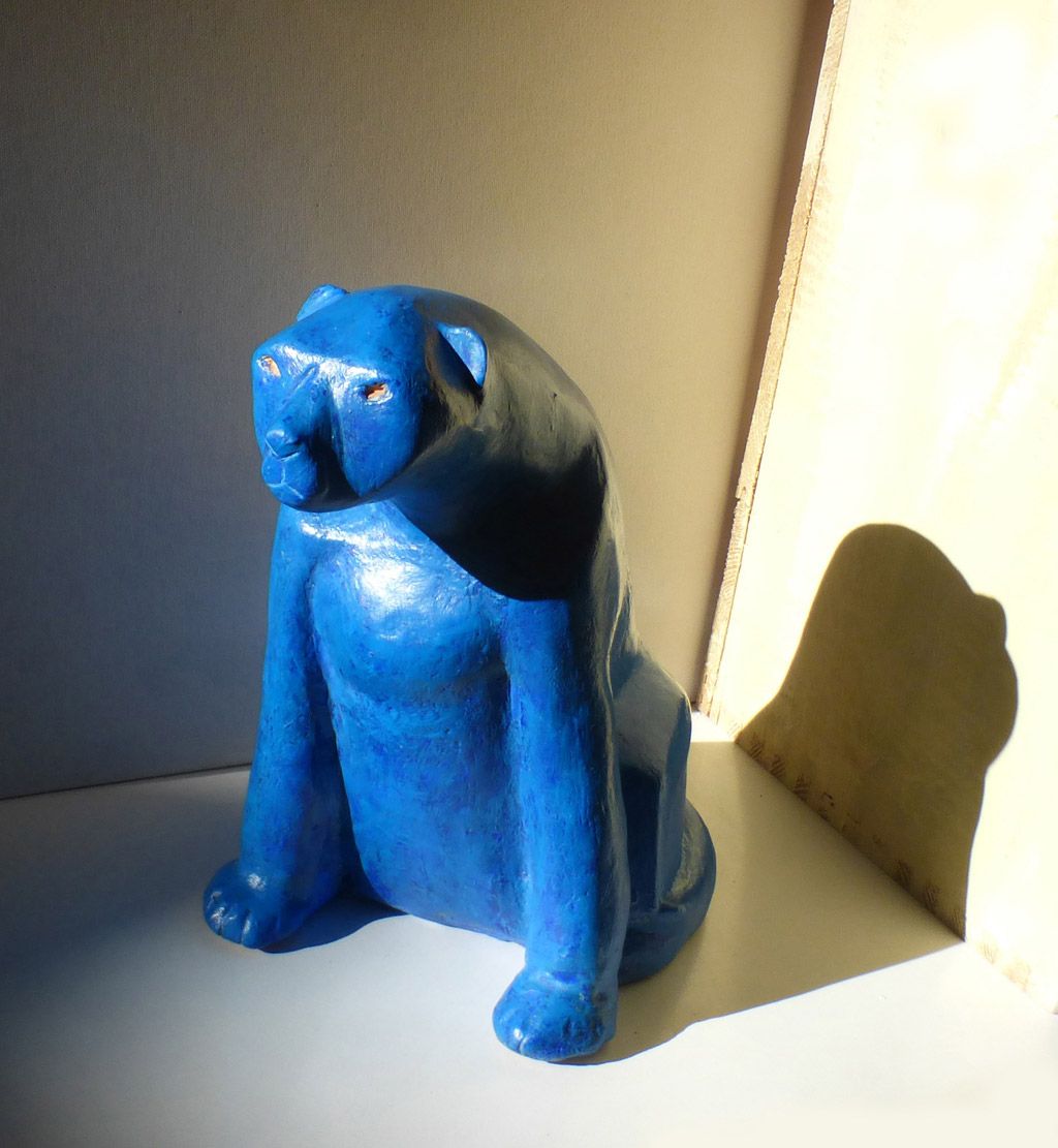 ceramics - blue panther
